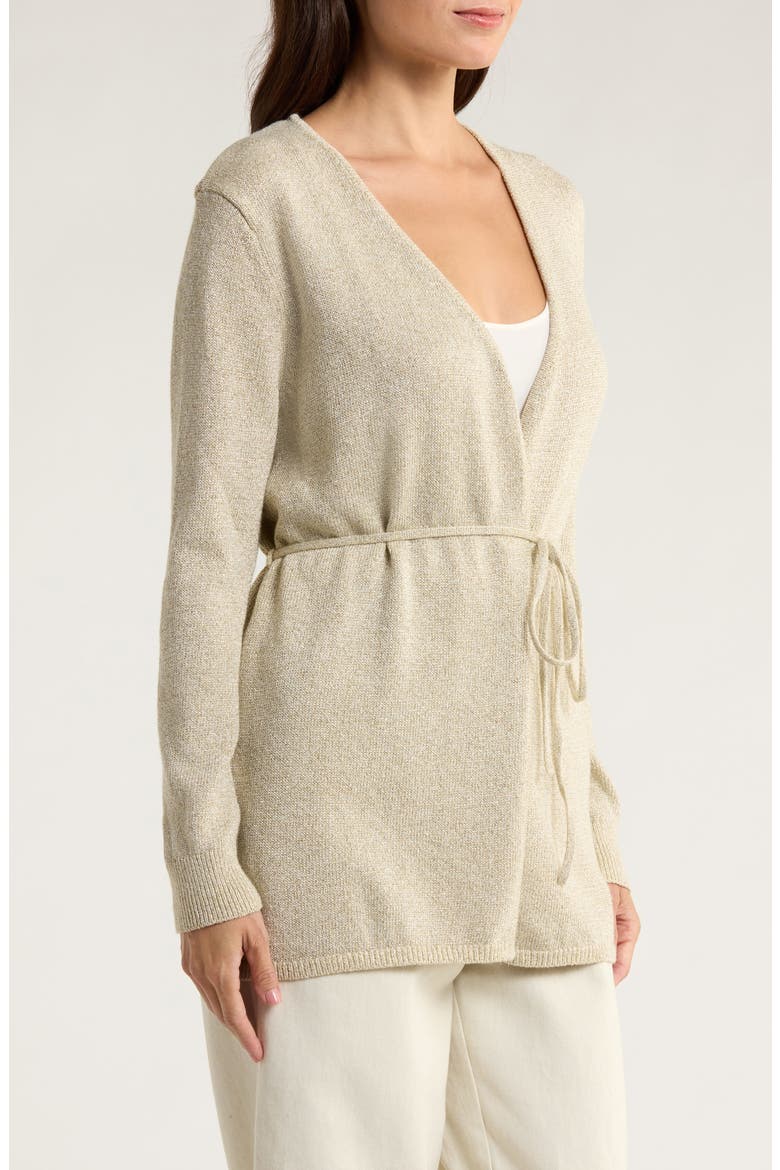 Solstice Bay Belted Cardigan, Alternate, color, SOFT GOLD