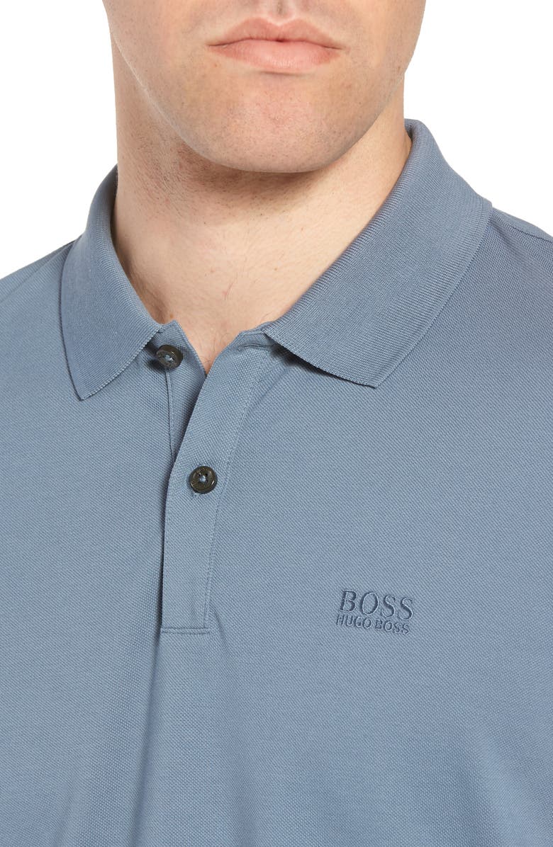 BOSS 'Pallas' Regular Fit Logo Embroidered Polo Shirt, Alternate, color, 