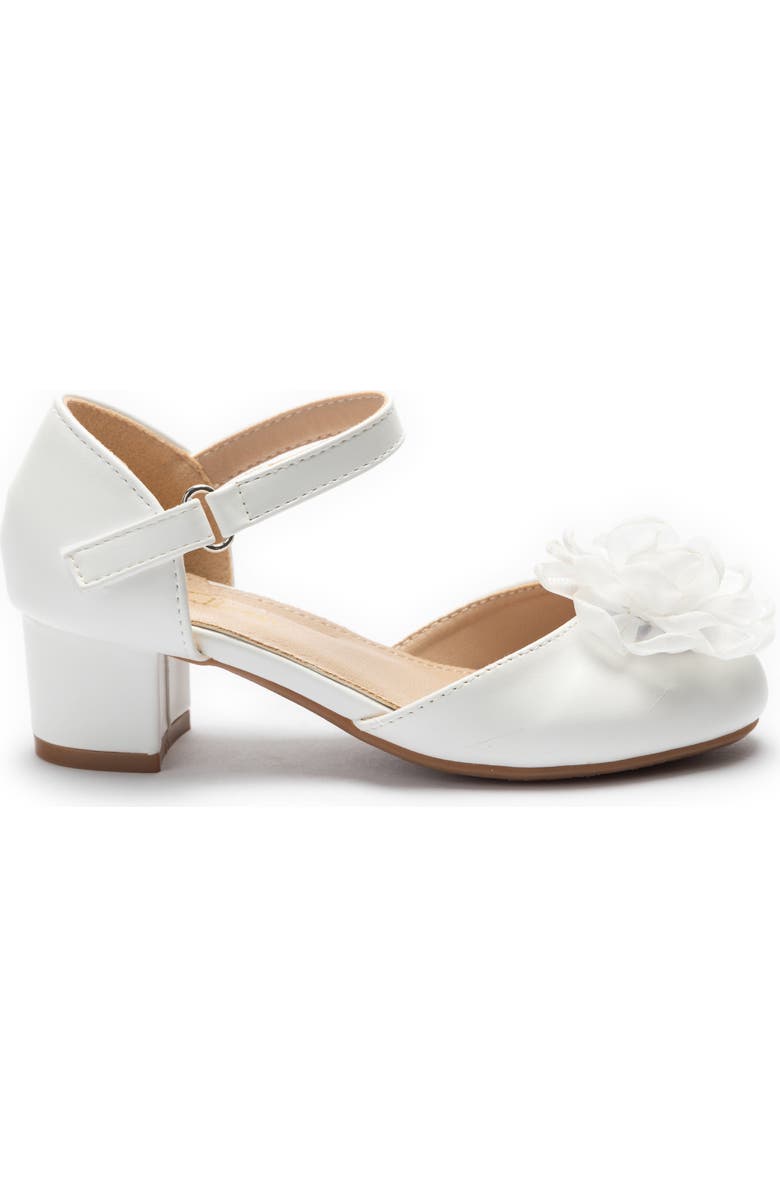 Tulleen Evelisse Flower Mary Jane Shoes, Alternate, color, White