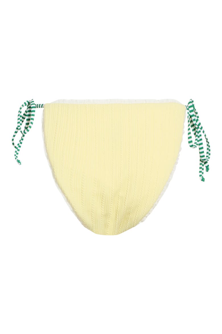 Valentina Side Tie Bikini Bottoms, Alternate, color, TENDER YELLOW