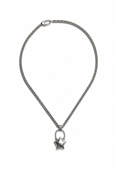 Mini Puffed Star Necklace
