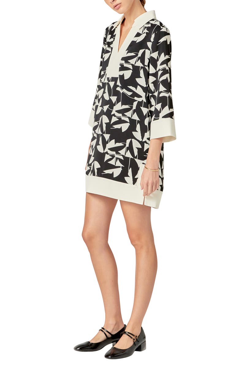 English Factory Print Tunic Dress, Alternate, color, 