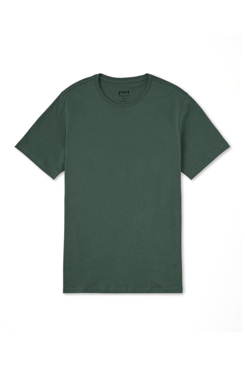 Organic Cotton Softspun Crew Neck Tee, Alternate, color, Pine Green