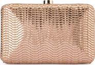 Olga Berg Hannah Textured Faux Leather Clutch