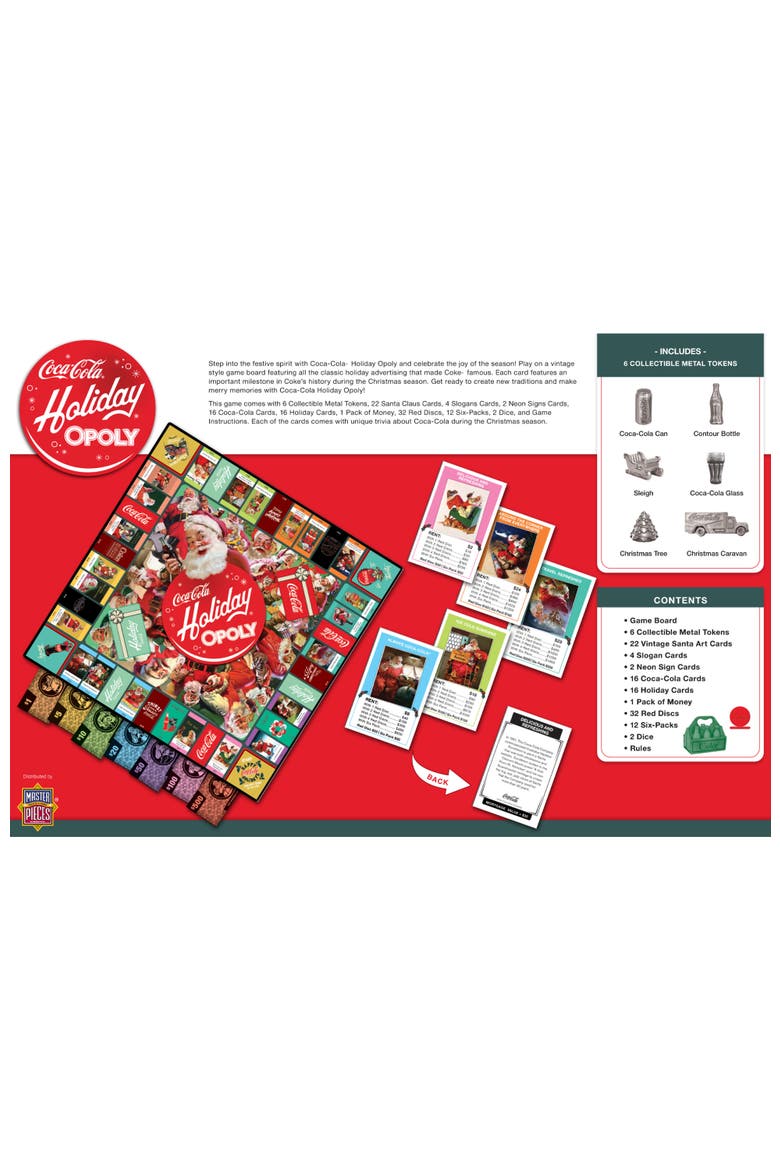 Coca-Cola Holiday Opoly, Alternate, color, Multicolor
