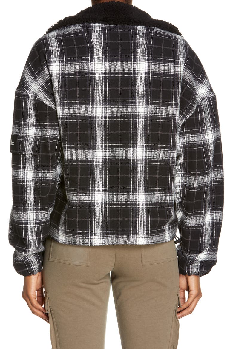 Heritage Plaid Jacket, Alternate, color, BLACK/ WHITE