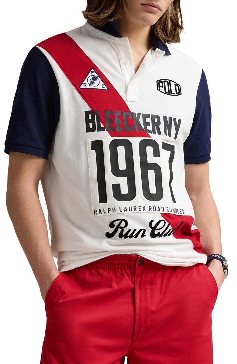 Polo Ralph Lauren Classic Fit Bleeker NY 1967 Cotton Piqué Polo, Main, color,