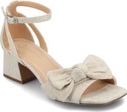 Journee Collection Zevi Bow Block Heel Sandal