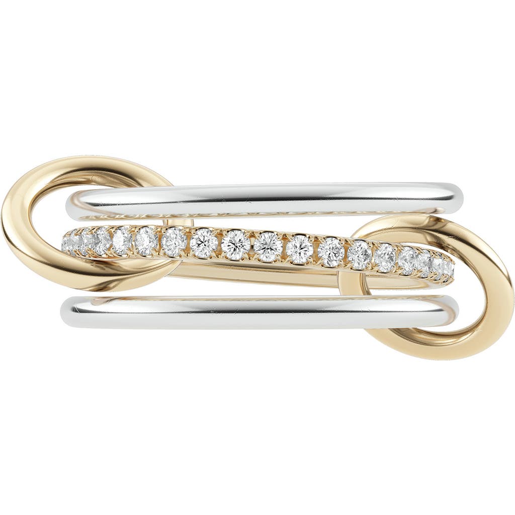Spinelli Kilcollin Sonny Diamond Linked Rings In Multi