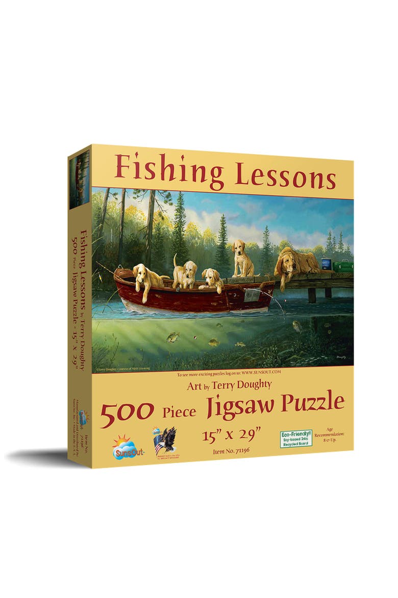 Sunsout Fishing Lessons 500 Piece Jigsaw Puzzle For Adults | Nordstrom