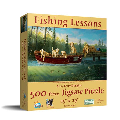 Fishing Lessons 500 Piece Jigsaw Puzzle For Adults