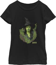 Wicked: For Good Girl's Wicked For Good Elphaba Forest Portrait Graphic T-Shirt