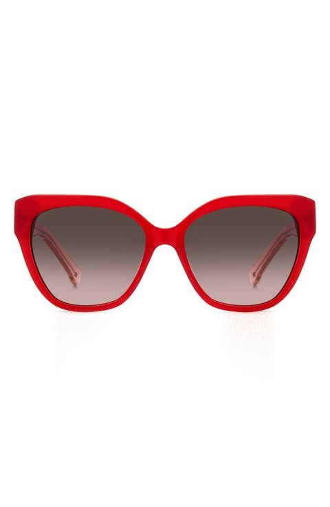 savanna 57mm gradient cat eye sunglasses
