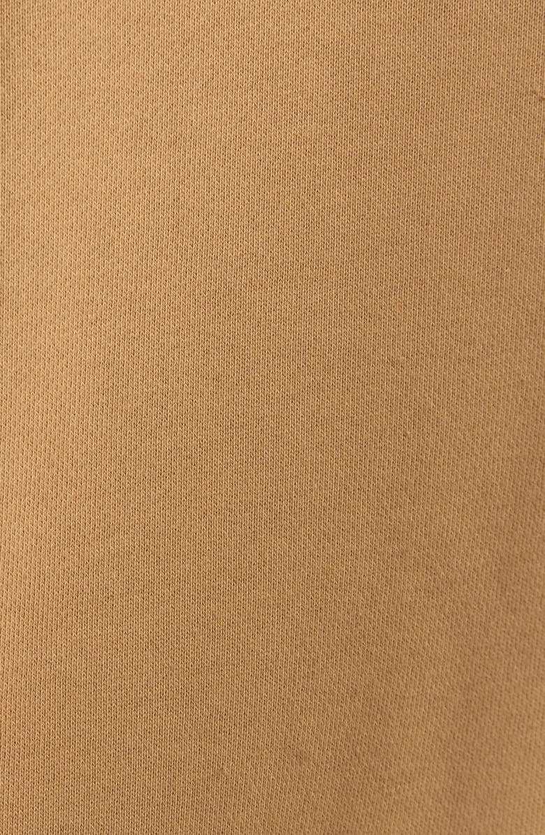 Malbon Golf Maxwell Logo Zip-Up Cotton Graphic Sweatshirt, Alternate, color, Light Brown