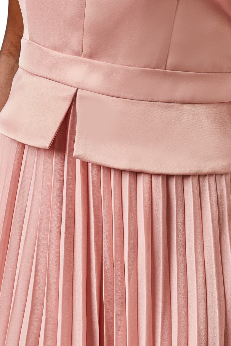 Midi Wedding Guest Dress, Alternate, color, Blush