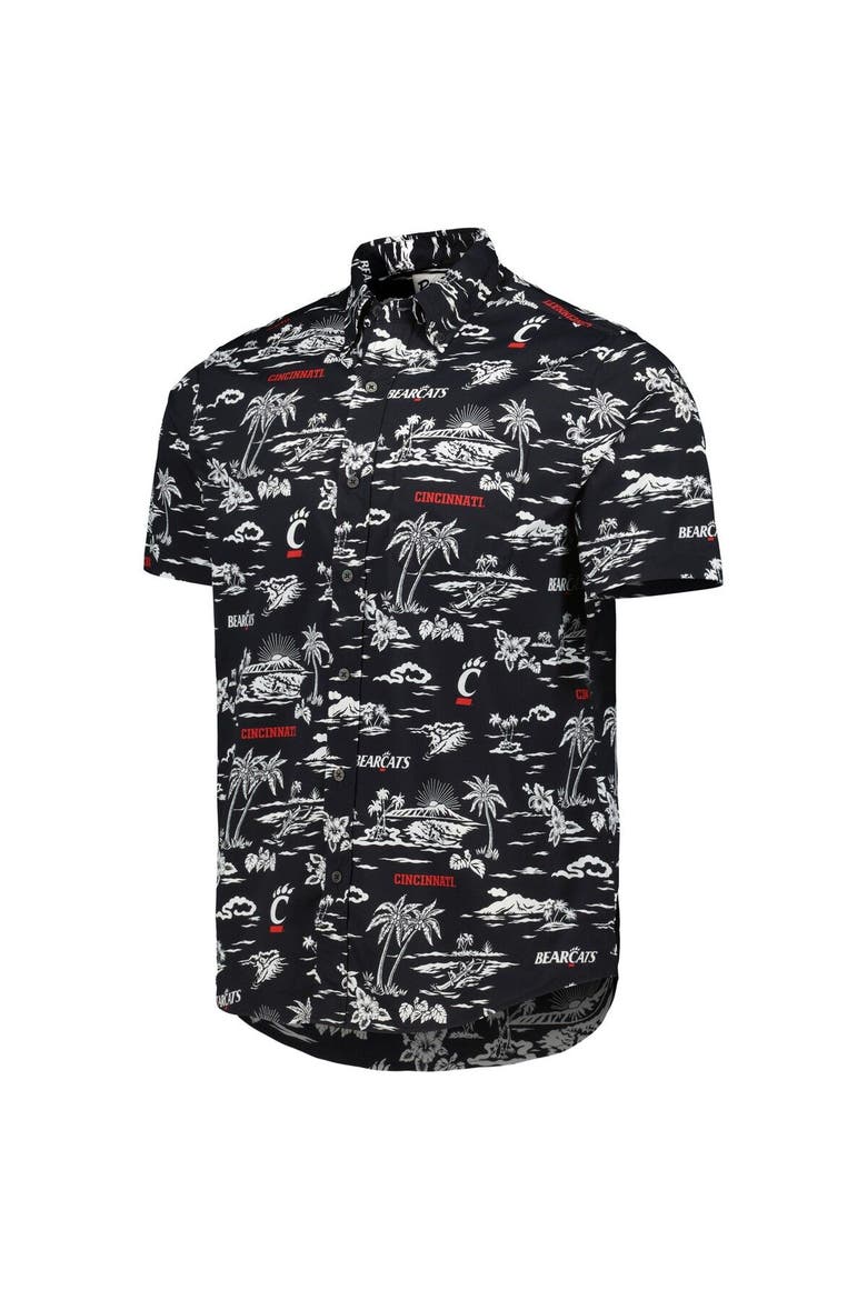 Men's Reyn Spooner Black Cincinnati Bearcats Performance Button-Down Shirt, Alternate, color, Black
