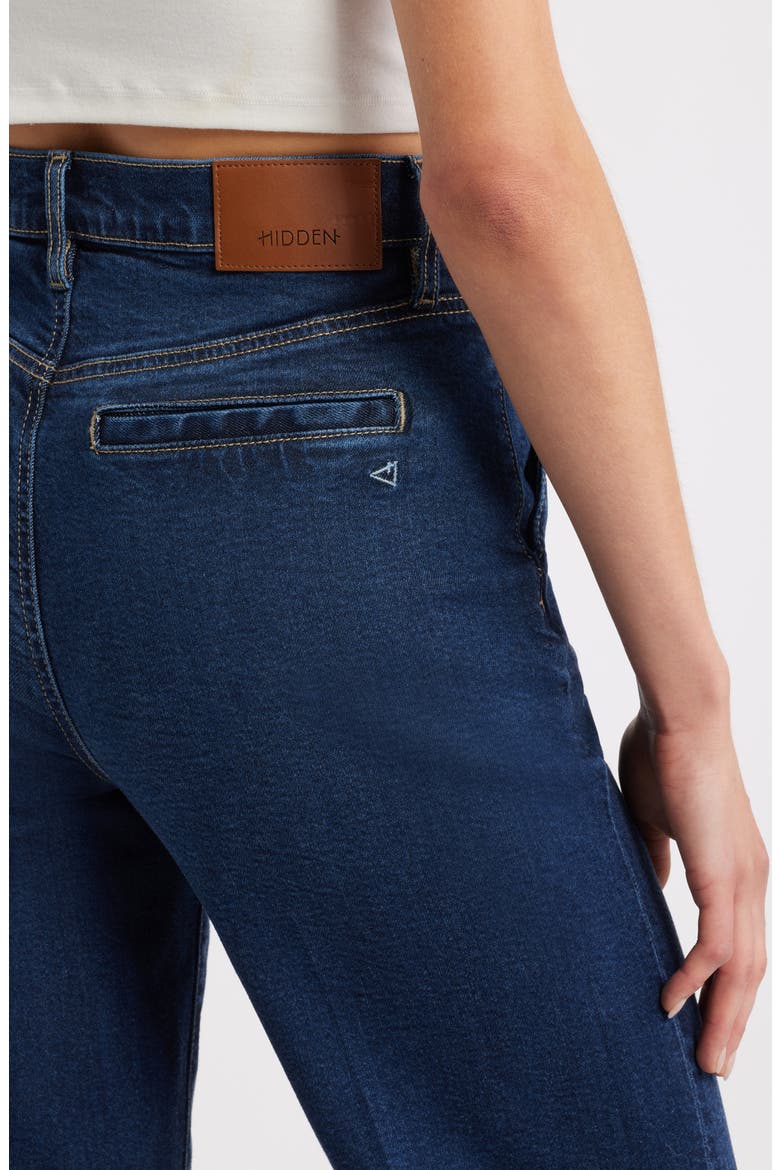 High Waist Flare Trouser Jeans, Alternate, color, DARK WASH