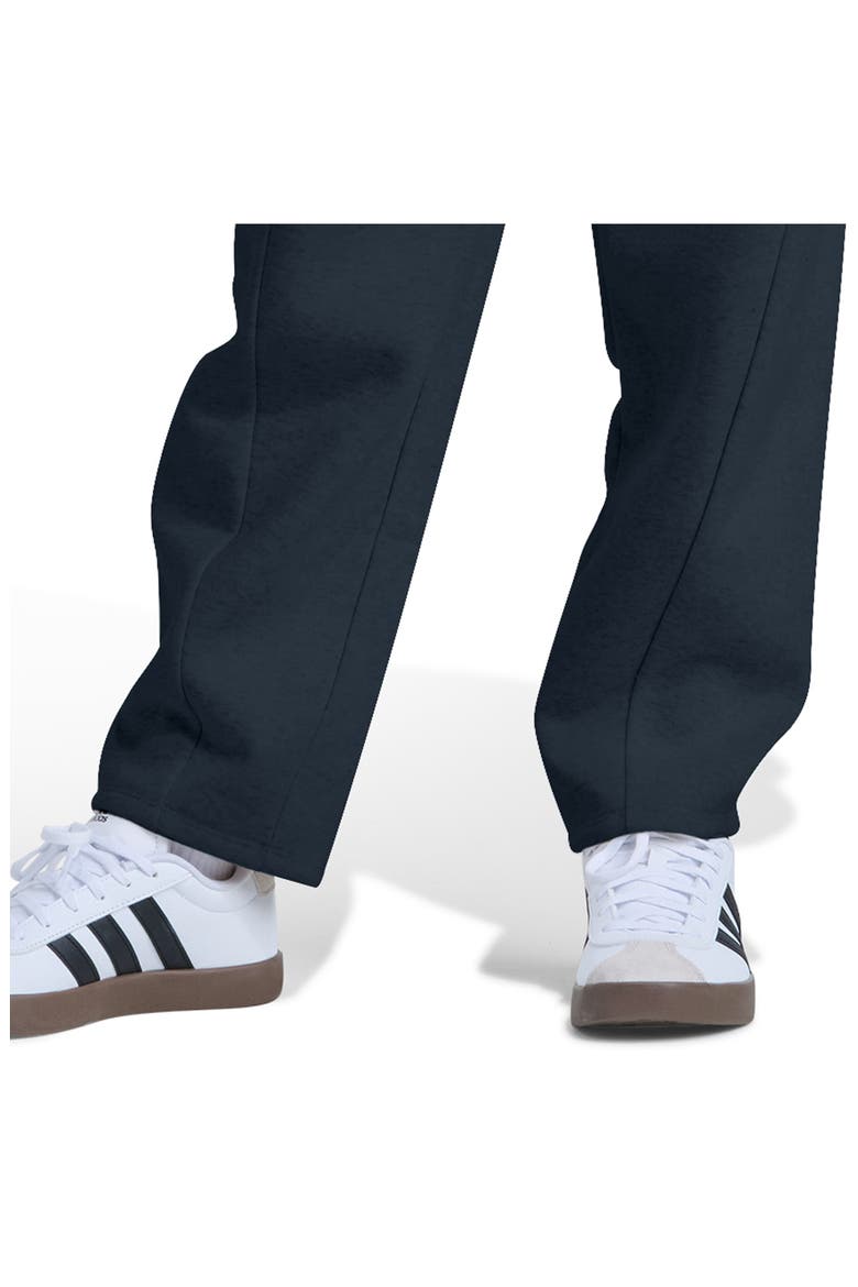 Kids' Fleece Barrel Leg Pants, Alternate, color, BLACK