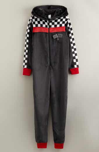 Nordstrom Kids' Hooded Fleece Sleeper Romper