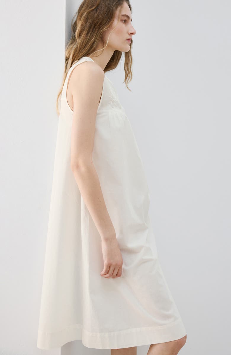MANGO Embroidered Cotton Nightgown, Alternate, color,