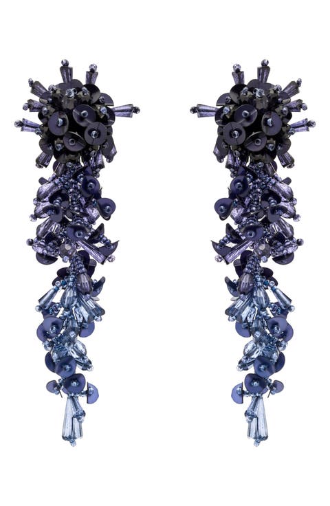 Bouquet Cascade Clip-On Earrings