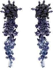 Oscar de la Renta Bouquet Cascade Clip-On Earrings