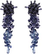 Oscar de la Renta Bouquet Cascade Clip-On Earrings