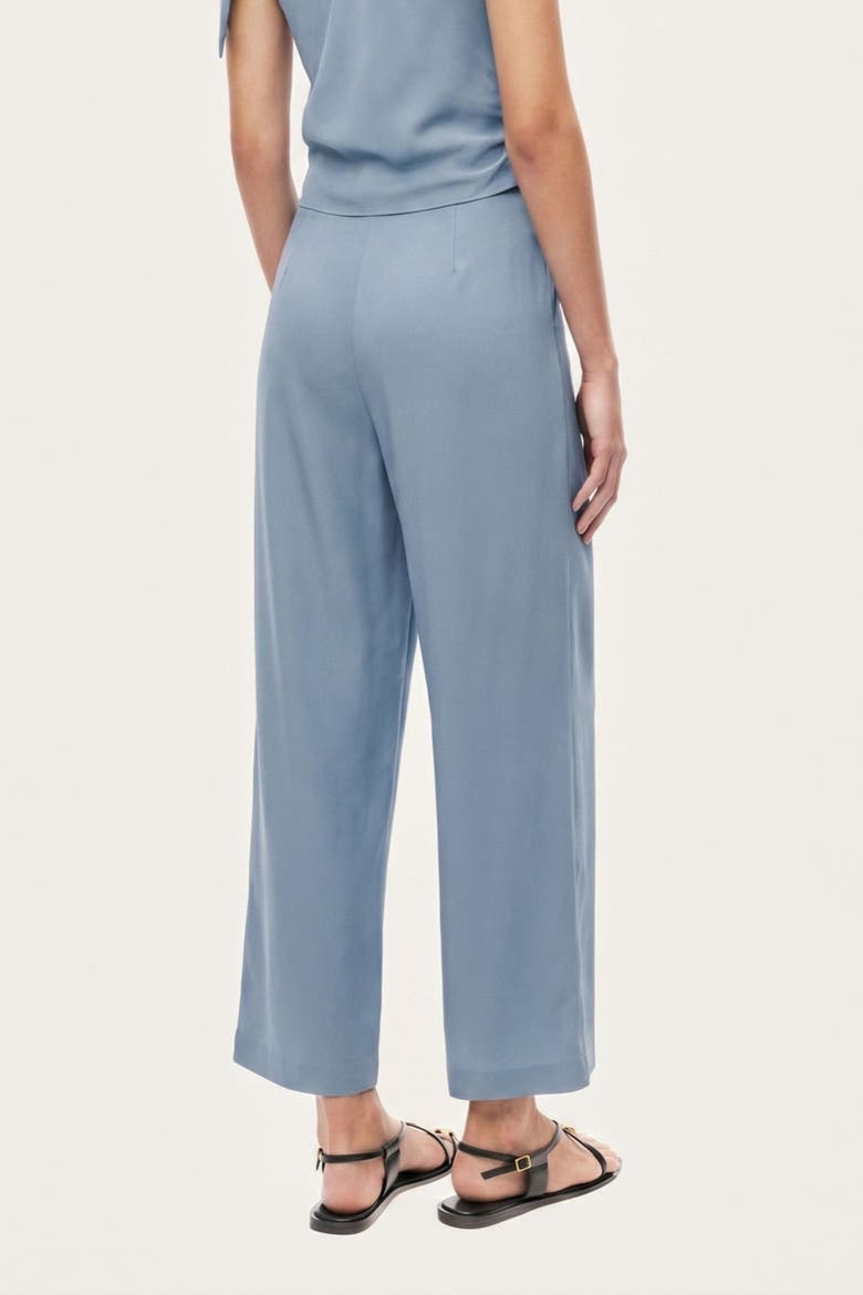 Asymmetric Buckle Detail Pants, Alternate, color, Blue