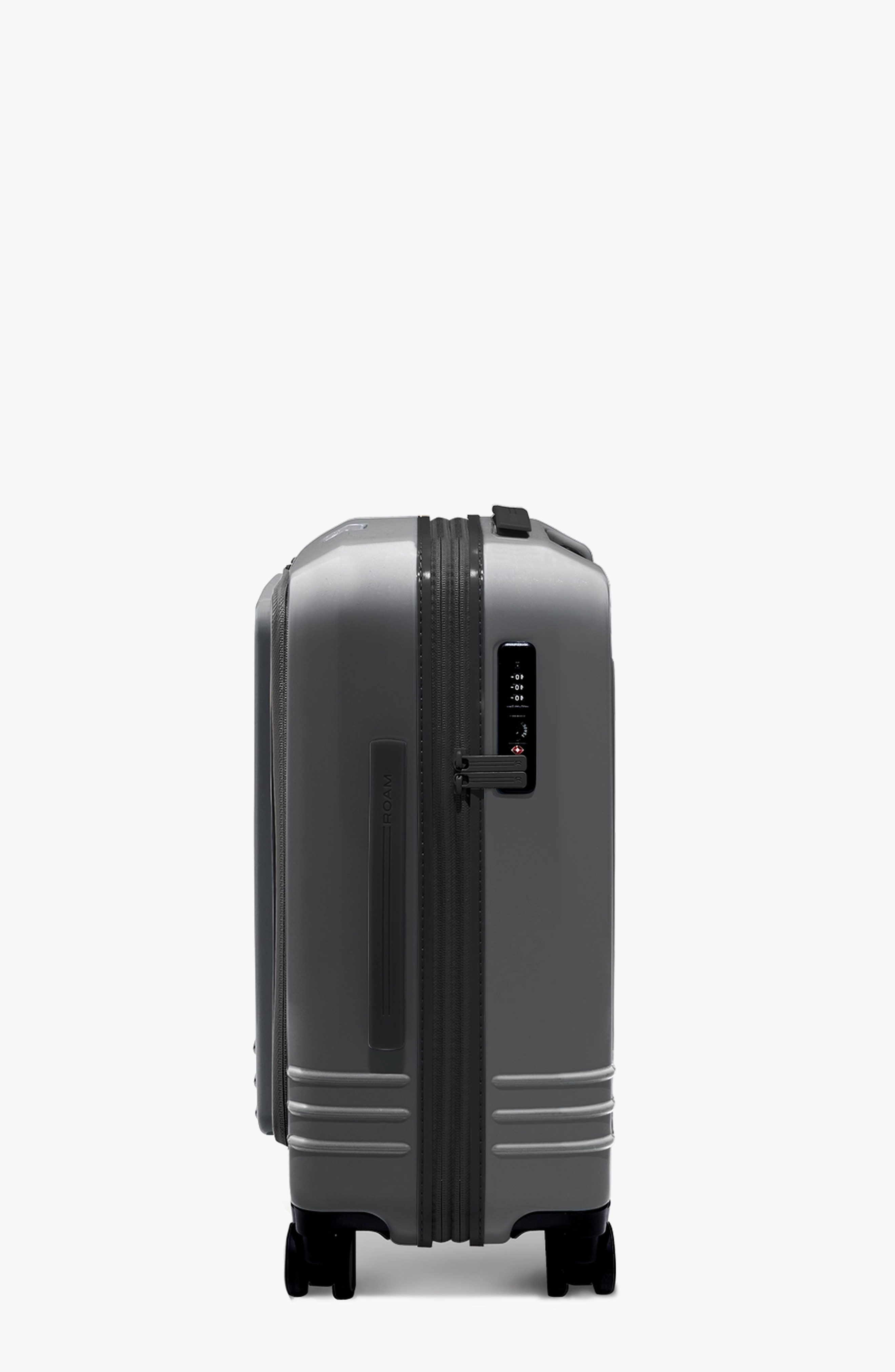 ROAM Luggage Front Pocket Expandable Carry-On, Alternate, color, Matte Steel / Black