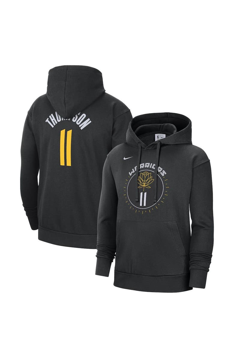 Nike Men's Nike Klay Thompson Black Golden State Warriors 2022/23 City Edition Name & Number Pullover Hoodie, Alternate, color, Black