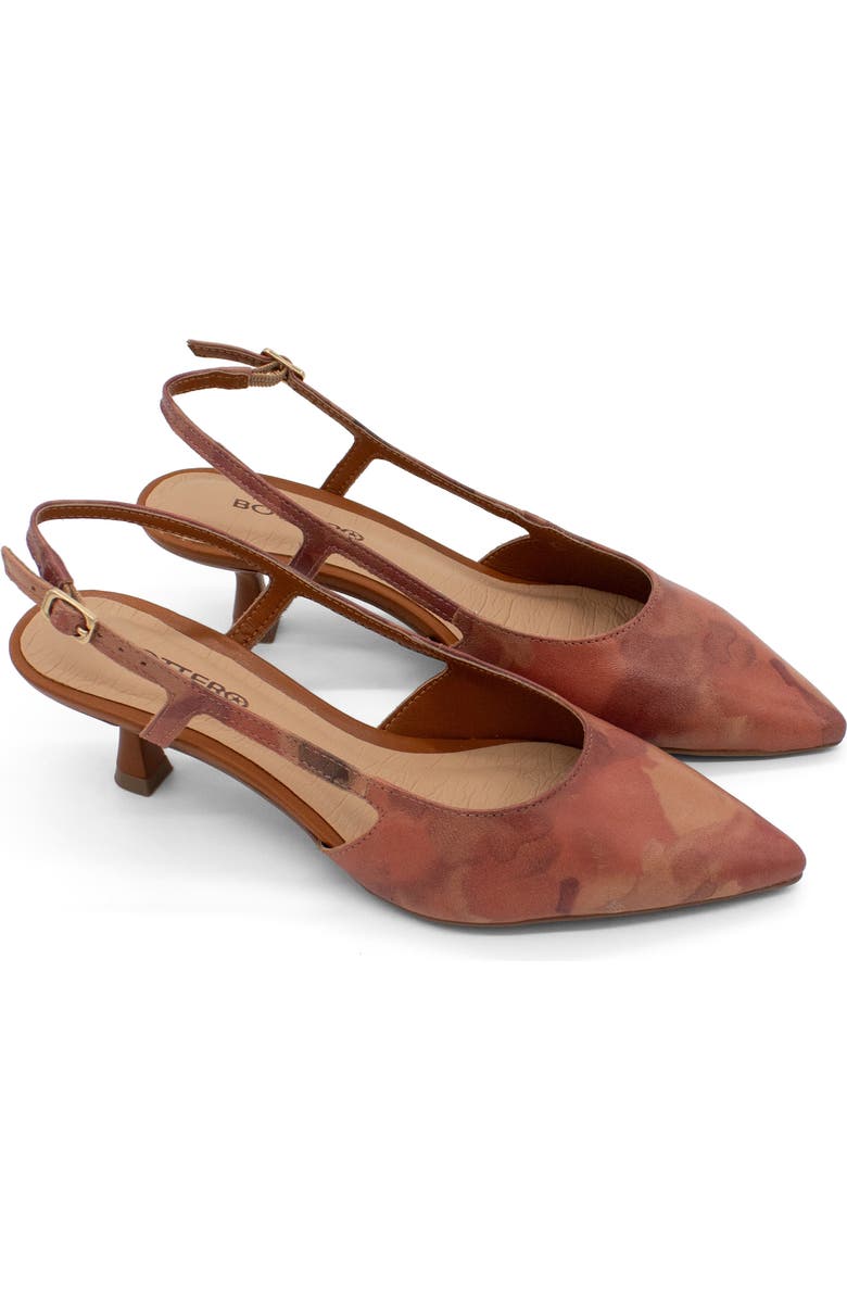 Bottero Botolivia Legacy Pointed Toe Slingback Pump, Main, color, Natural