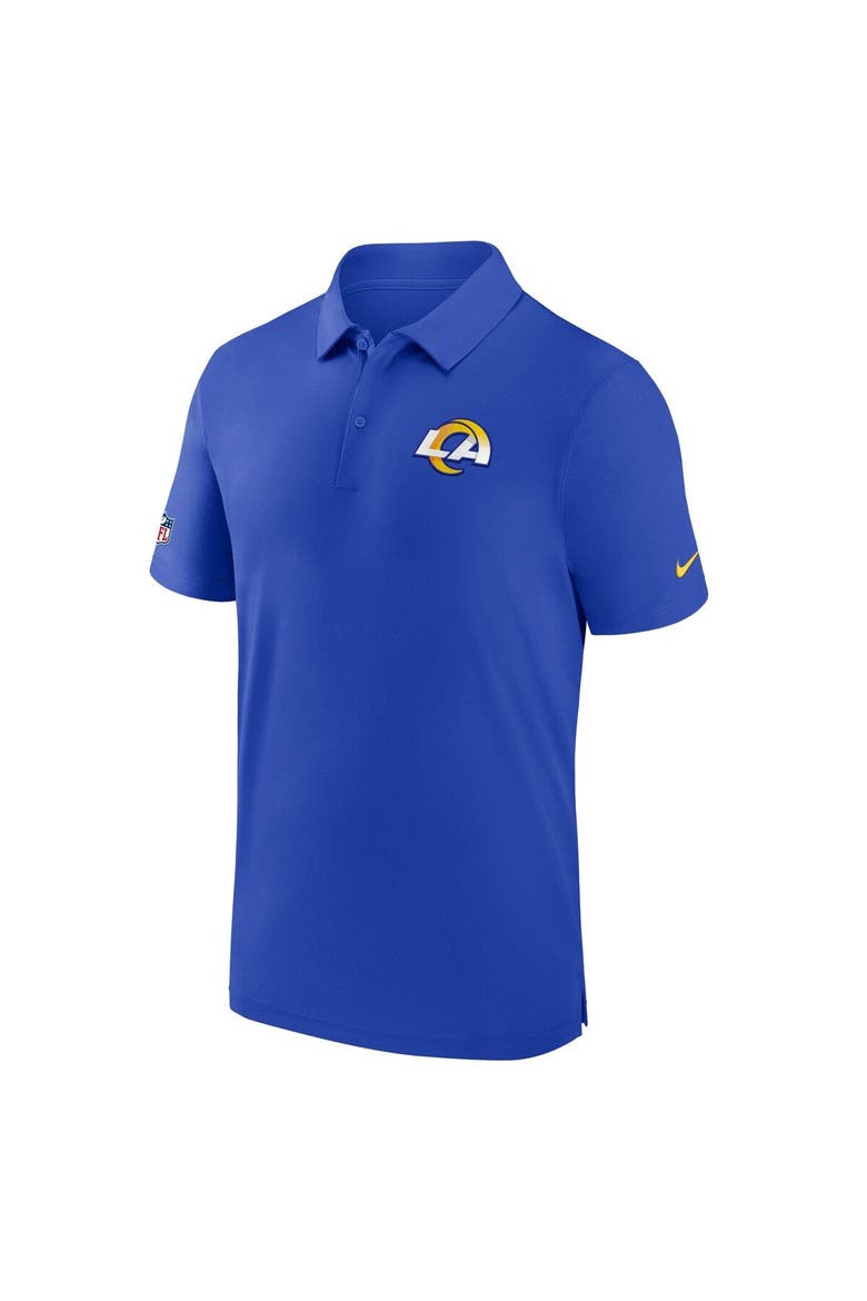 Men's Nike Royal Los Angeles Rams Sideline Coaches Performance Polo, Alternate, color, Royal