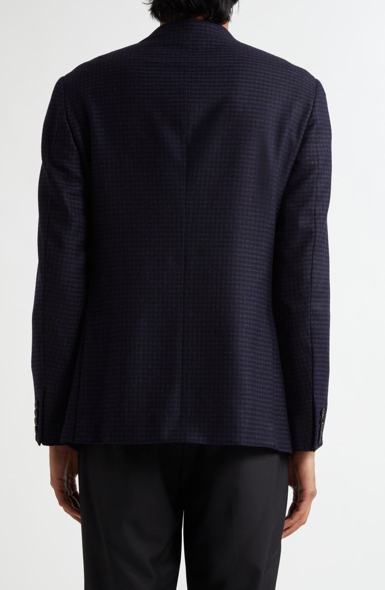 ZEGNA Check Cashmere & Linen Sport Coat, Alternate, color, Navy