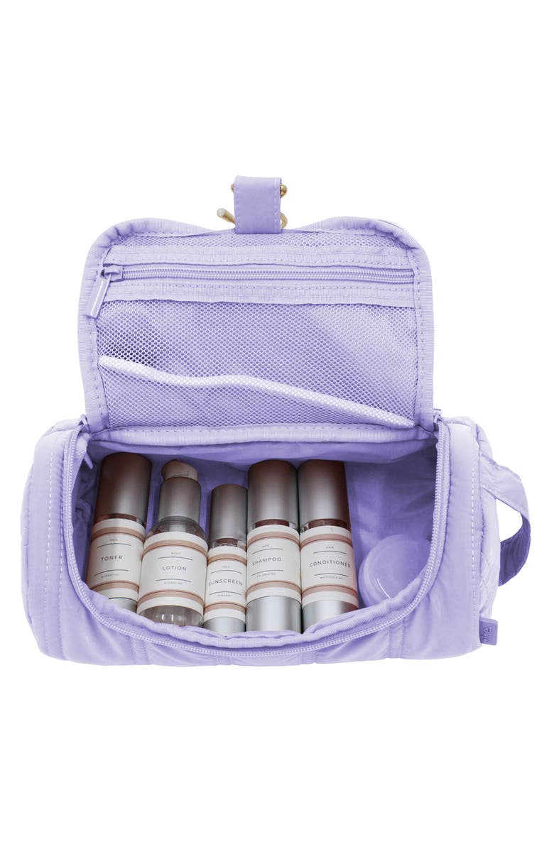 MYTAGALONGS Barrel Hanging Toiletry Bag, Alternate, color, Lilac