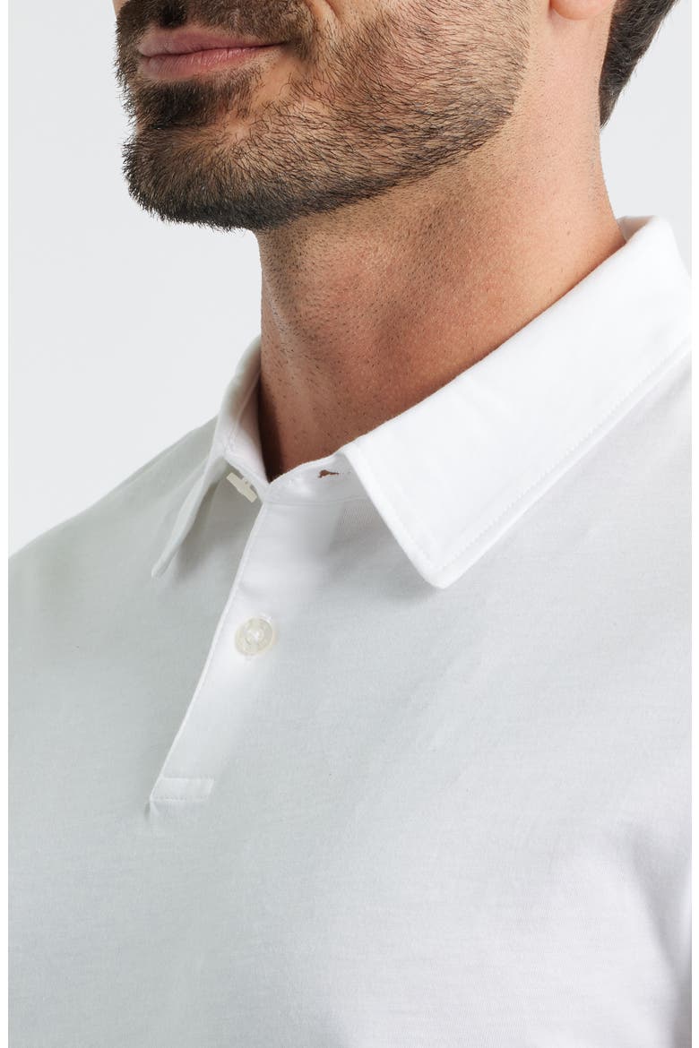 Pima Cotton T-Shirt Polo, Alternate, color, BRIGHT WHITE