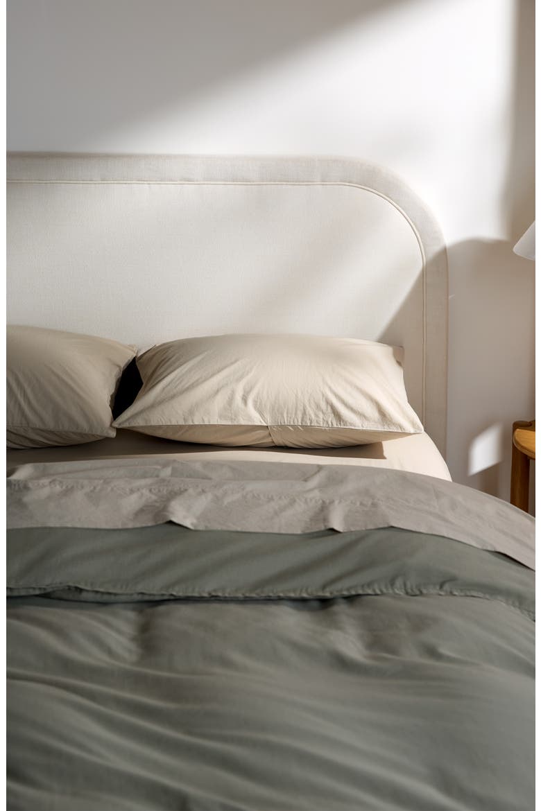 Brushed Cotton Sheet Set (Nordstrom Exclusive), Alternate, color, LATTE