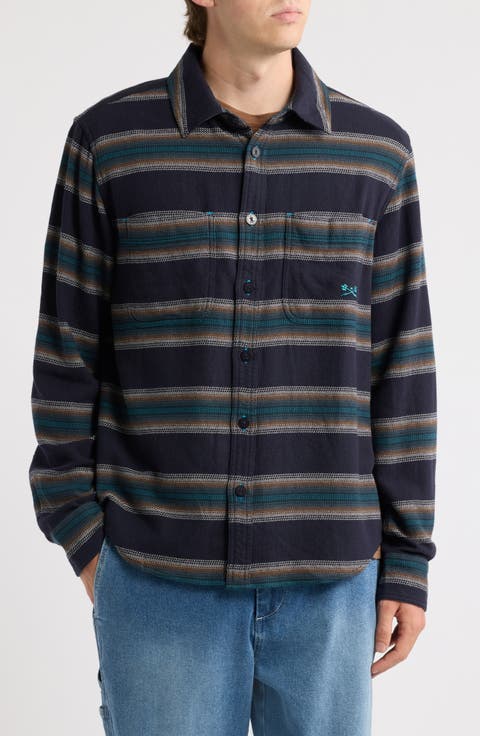 Summit Multi Stripe Flannel Button-Up Shirt
