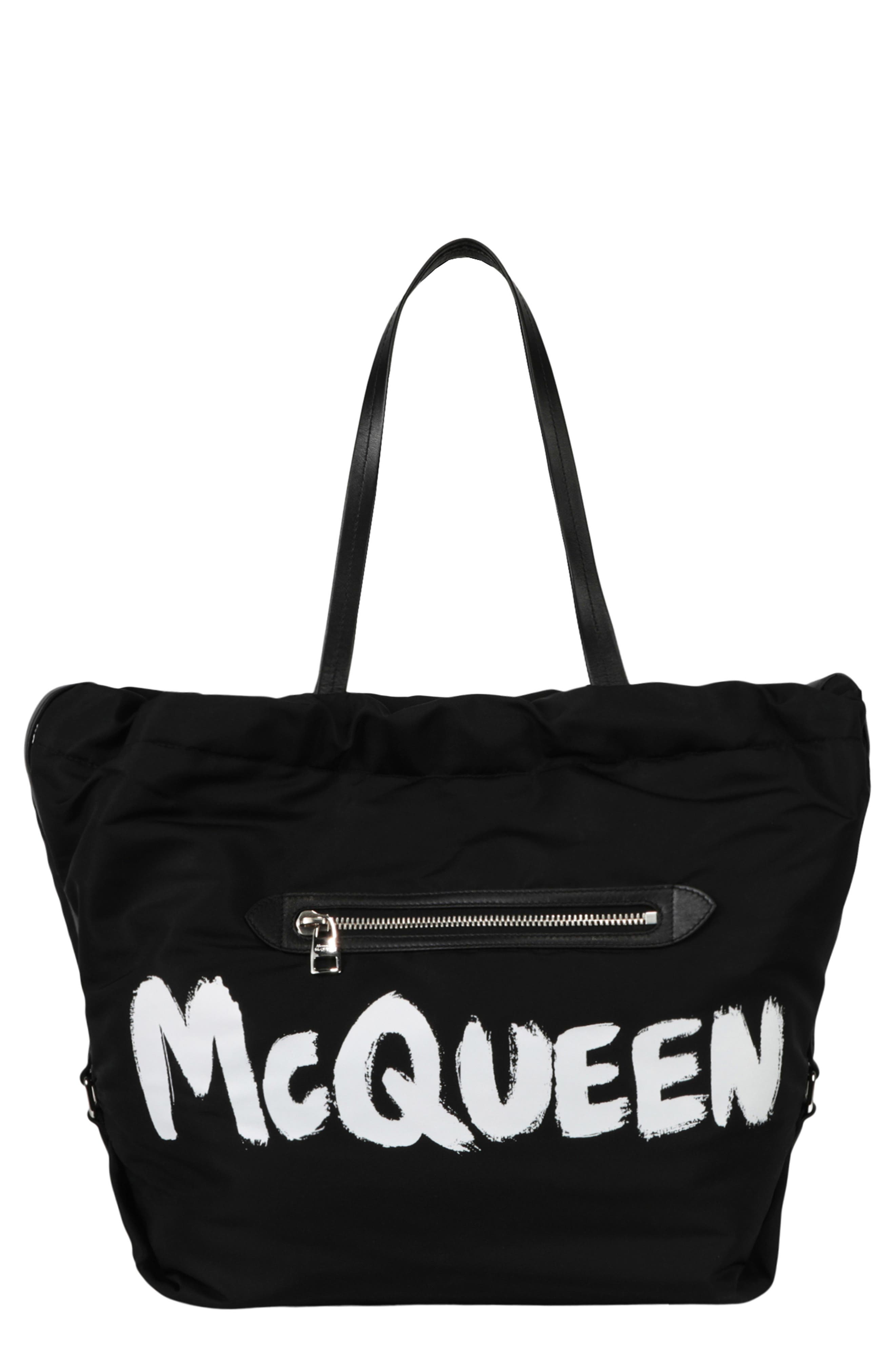 McQueen The Bundle Graffiti Tote Bag, Main, color, 