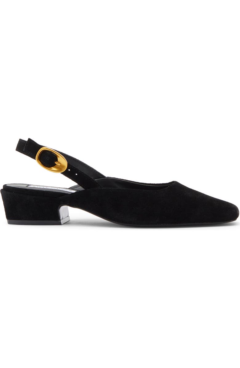 Steve Madden Diona Slingback Pump, Alternate, color, Black Suede