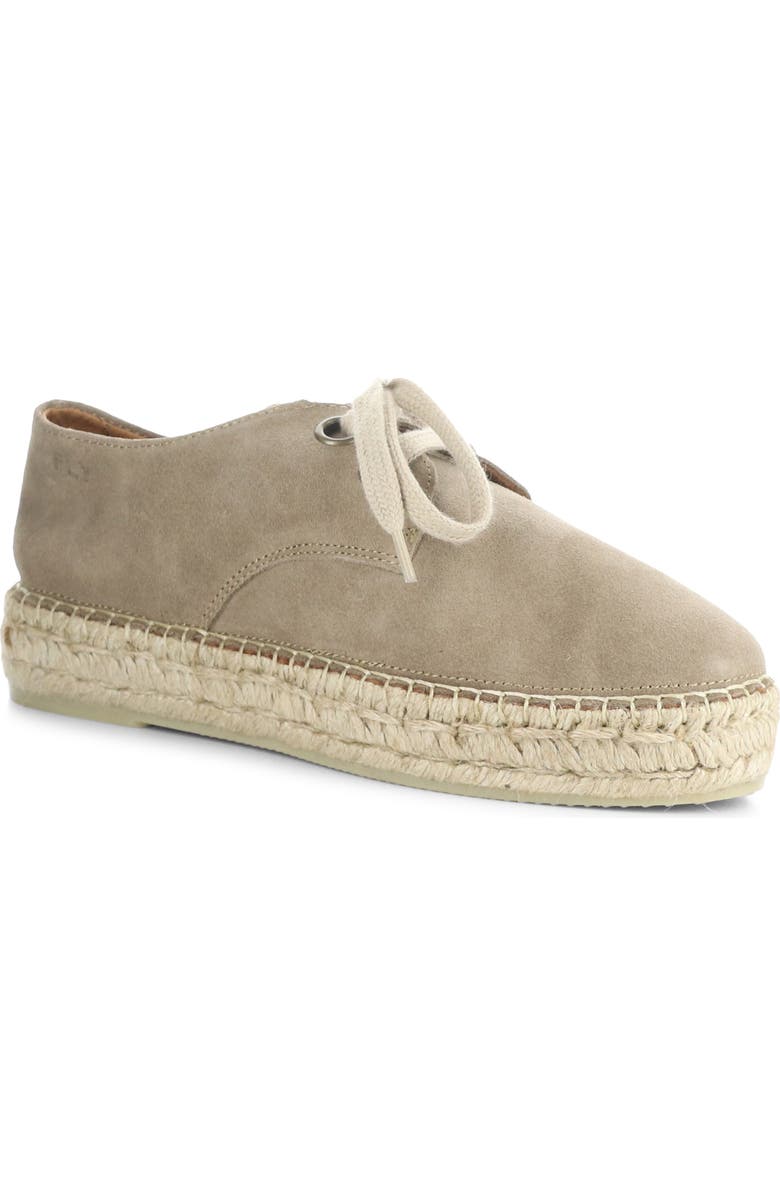 Fly London Lace-Up Espadrille Sneaker, Main, color, Beige Suede