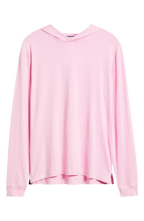 Johnnie-o Talon Prep-formance Long Sleeve Hooded T-shirt In Porto Pink