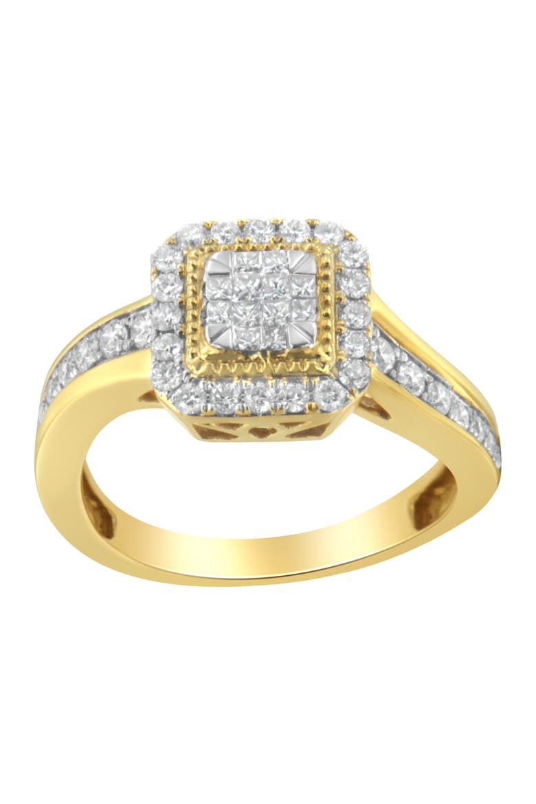 10KT Yellow Gold 5/8 cttw Diamond Cocktail Ring, Alternate, color, Yellow