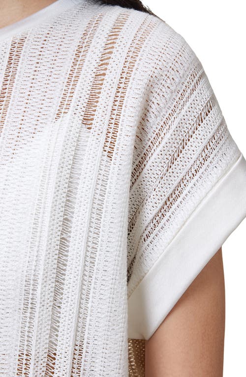 Allsaints Giana Open Stitch Short Sleeve Sweater