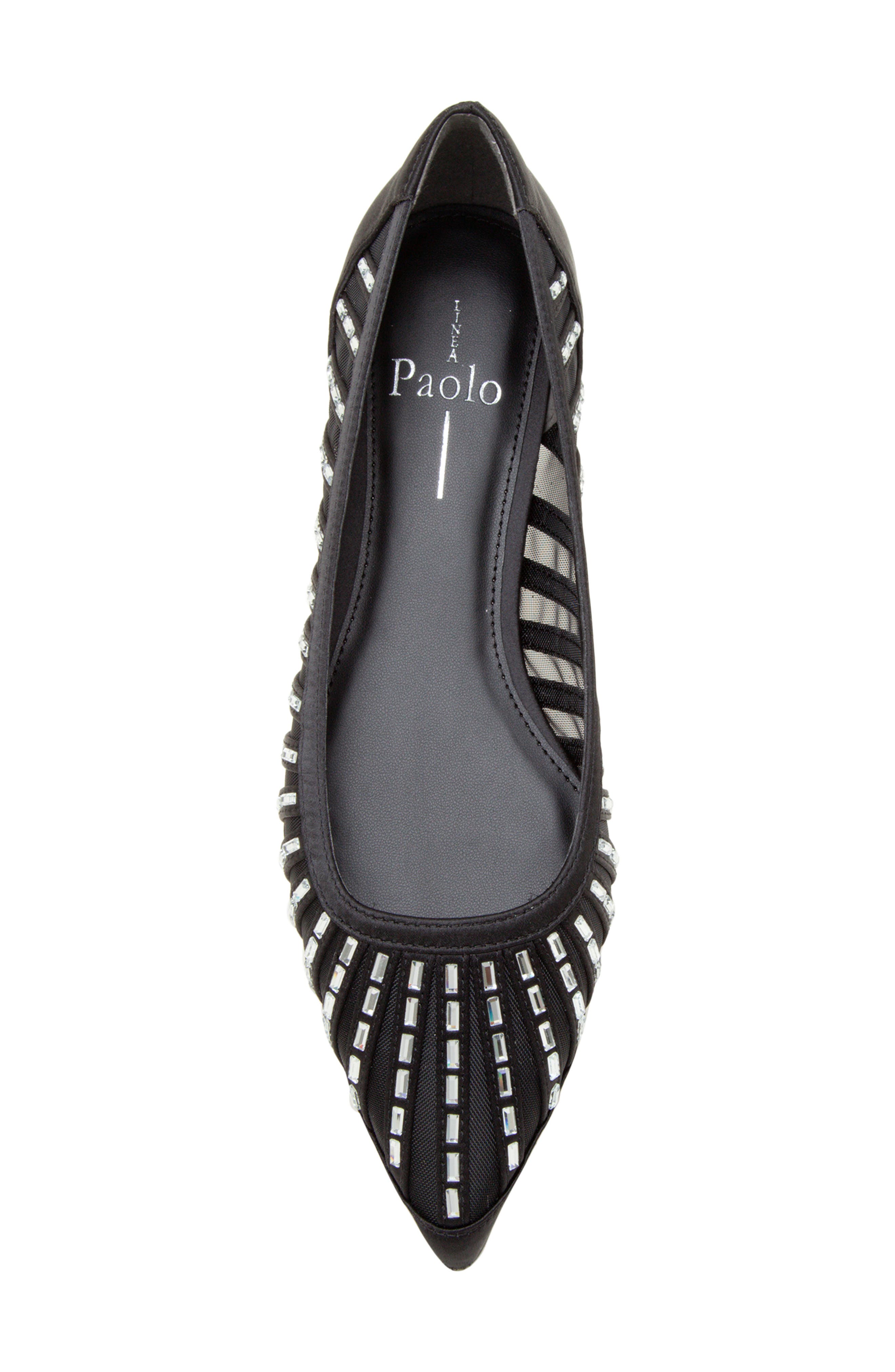 Linea Paolo Noelle Pointed Toe Flat, Alternate, color, Black