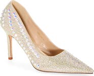 AZALEA WANG Corbel Rhinestone Pointed Toe Pump
