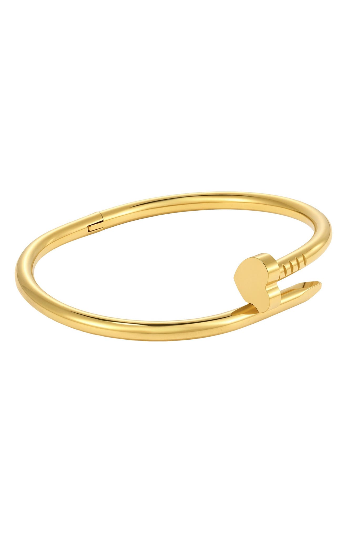 18k Gold Plated Nail Cuff Bracelet