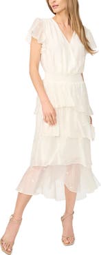 Halogen® Tiered Midi Dress