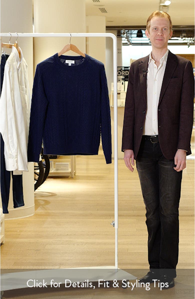 Cable Stitch Luxe Cashmere Sweater, sales video thumbnail