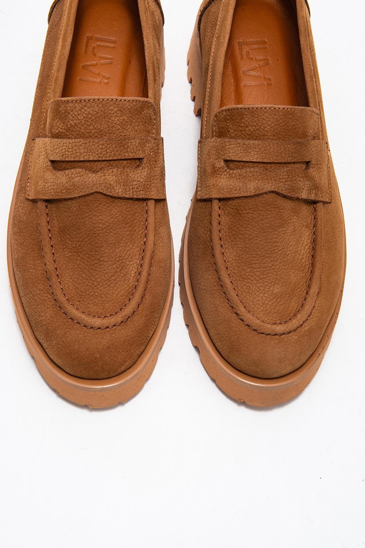 Vionel Leather Loafer, Alternate, color, Cognac Suede Leather