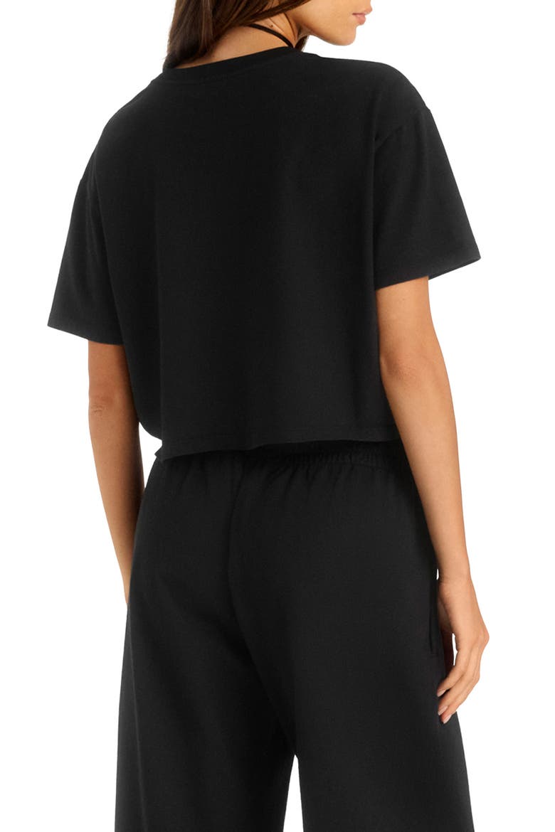 Coast Crop T-Shirt, Alternate, color, BLACK